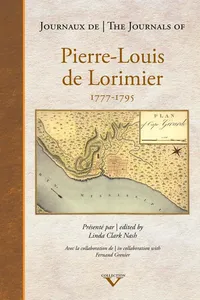 Journaux de Pierre-Louis de Lorimier_cover