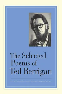 The Selected Poems of Ted Berrigan_cover