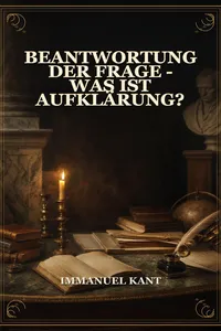 Beantwortung der Frage - Was ist Aufklärung?_cover
