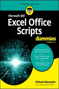 Microsoft 365 Excel Office Scripts For Dummies_cover