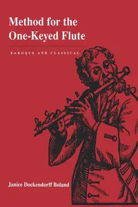 Method for the One-Keyed Flute_cover