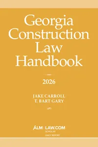 Georgia Construction Law Handbook 2026_cover