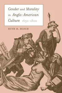 Gender and Morality in Anglo-American Culture, 1650–1800_cover