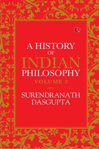 A History of Indian Philosophy - Vol. 2_cover