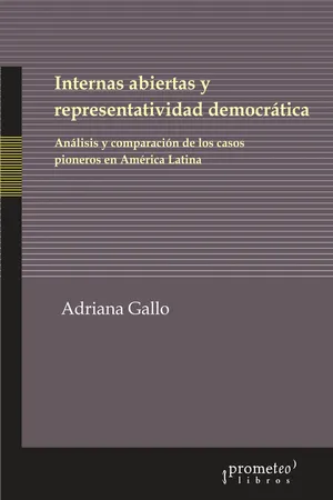 Internas abiertas y representatividad democrática
