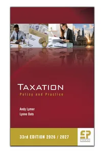 Taxation: Policy and Practice 33rd edition_cover