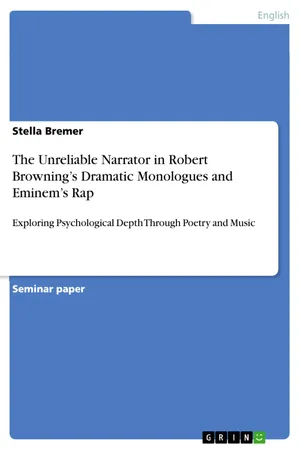 The Unreliable Narrator in Robert Browning’s Dramatic Monologues and Eminem’s Rap