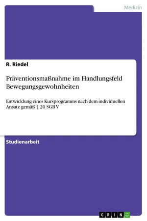Präventionsmaßnahme im Handlungsfeld Bewegungsgewohnheiten