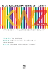 Kulturwissenschaftliche Zeitschrift 2023/4