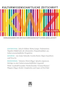 Kulturwissenschaftliche Zeitschrift 2025/4_cover
