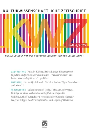 Kulturwissenschaftliche Zeitschrift 2025/4