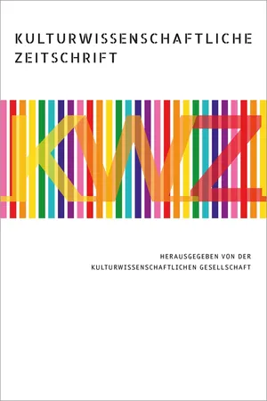 Kulturwissenschaftliche Zeitschrift 2019/2