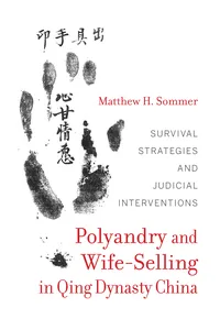 Polyandry and Wife-Selling in Qing Dynasty China_cover