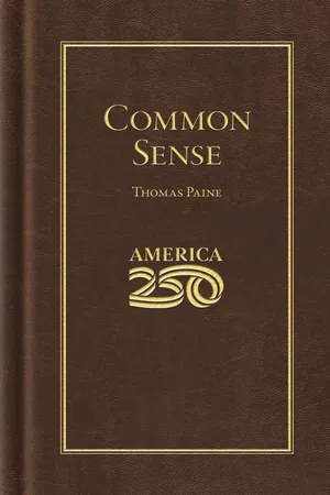 Common Sense (America 250 Edition)