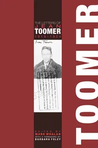 The Letters of Jean Toomer, 1919-1924_cover