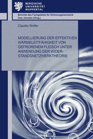 Modellierung der effektiven Wärmeleitfähigkeit von gefrorenem Fleisch unter Anwendung der Widerstandsnetzwerktheorie