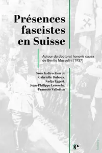 Présences fascistes en Suisse_cover
