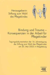 Bindung und Trauma - Konsequenzen in der Arbeit mit Pflegekindern_cover