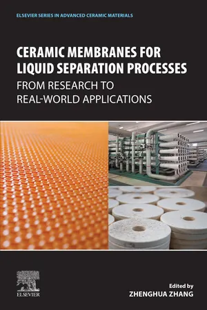 Ceramic Membranes for Liquid Separation Processes