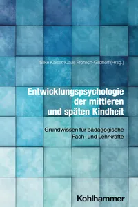 Entwicklungspsychologie der mittleren und späten Kindheit_cover