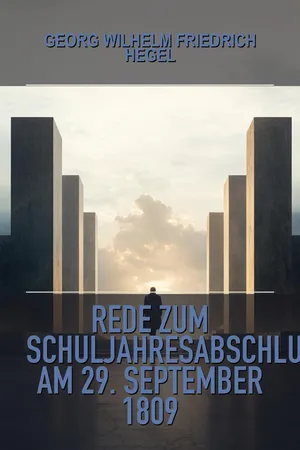 Rede zum Schuljahresabschluß am 29. September 1809