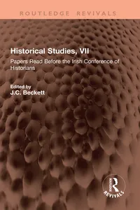 Historical Studies, VII_cover