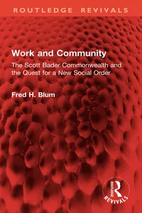Work and Community_cover