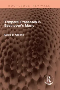 Temporal Processes in Beethoven’s Music_cover