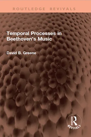 Temporal Processes in Beethoven’s Music