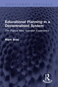 Educational Planning in a Decentralised System_cover