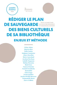 Rédiger le Plan de sauvegarde des biens culturels de sa bibliothèque_cover