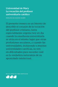 La vocación del profesor universitario católico_cover