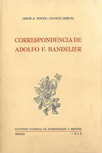 Correspondencia de Adolfo F. Bandelier_cover