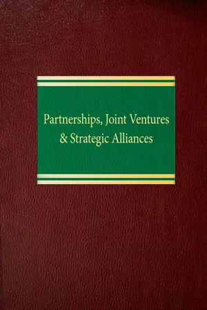 Partnerships, Joint Ventures & Strategic Alliances