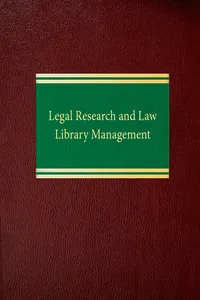 Legal Research and Law Library Management_cover