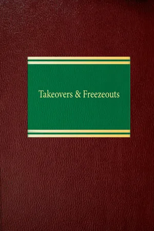 Takeovers & Freezeouts