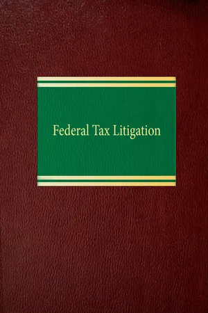 Federal Tax Litigation