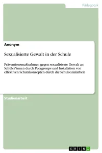Sexualisierte Gewalt in der Schule