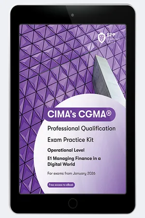CIMA E1 Managing Finance in a Digital World 2025-26