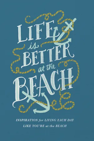 Life Is Better At The Beach Portachiavi Da Parete Autoadesivo Con 5 Ganci, Decorazione Ingresso, 18x11 Cm