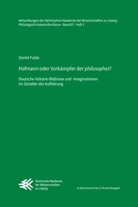 Hofmann oder Vorkämpfer der "philosophes"?_cover
