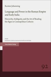 Language and Power in the Roman Empire and Early India_cover