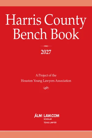 Harris County Bench Book 2027