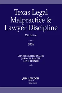 Texas Legal Malpractice & Lawyer Discipline 2026_cover