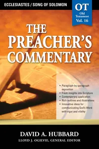 The Preacher's Commentary - Vol. 16: Ecclesiastes / Song of Solomon_cover