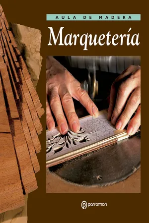 Aula de madera. Marquetería