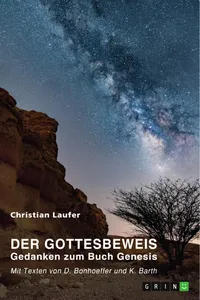 Der Gottesbeweis. Gedanken zum Buch Genesis_cover