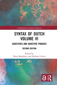 Syntax of Dutch Volume VI