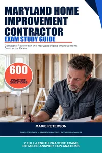 Maryland Home Improvement Contractor Exam Study Guide_cover