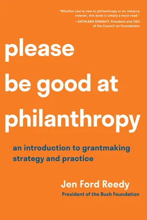 Please Be Good at Philanthropy